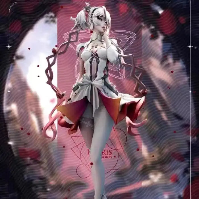 Assembling White Resin Model Game Figurine High Precision 3D Printing Japanese Anime Original Design Collectible Adult Toy