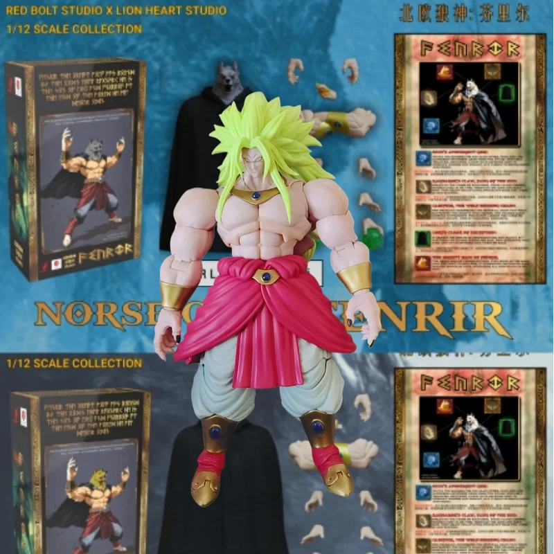 2025 New Beast Deities Kong Studio Dragon Ball SHF Super Saiyan 3 SSJ3 Broly Fenrir RL003 RL004 RL005 Action Figures Toys