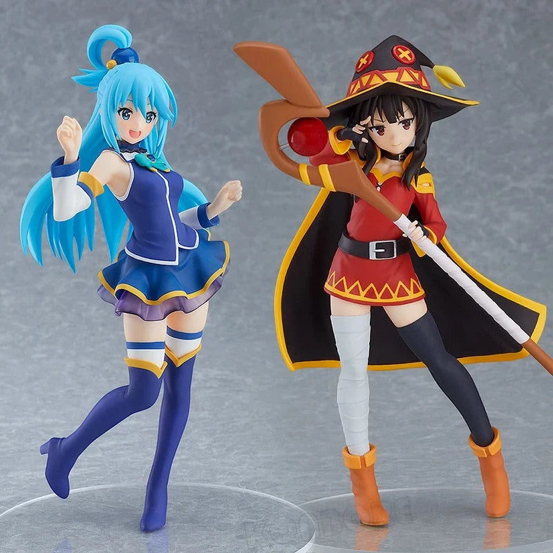 KonoSuba God's Blessing on this Wonderful World! Aqua Anime Girl Figure Megumin/Yunyun/Darkness Action Figure Model Doll Toys
