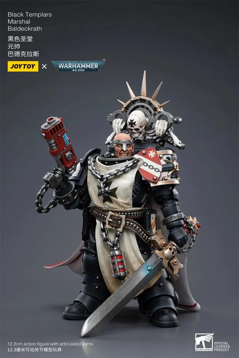 Joytoy Warhammer 40K 1/18 Action Figures Black Templars Marshal Baldeckrath 12.3cm  Model Toy