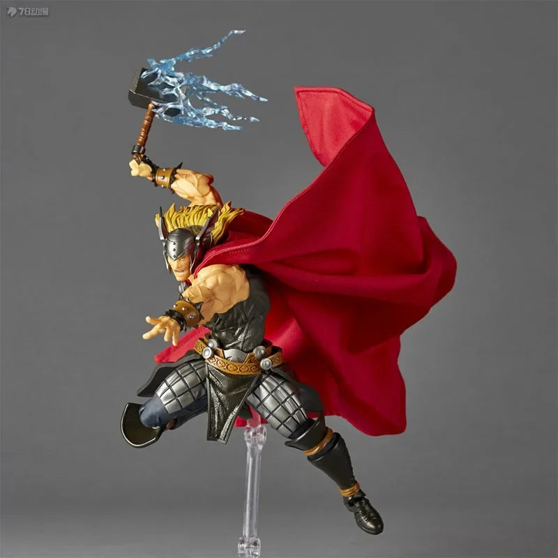 Kaiyodo Original AMAZING YAMAGUCHI Thor 180mm Anime Action Figures Toys for Boys Christmas Gift Collectible Model Ornaments
