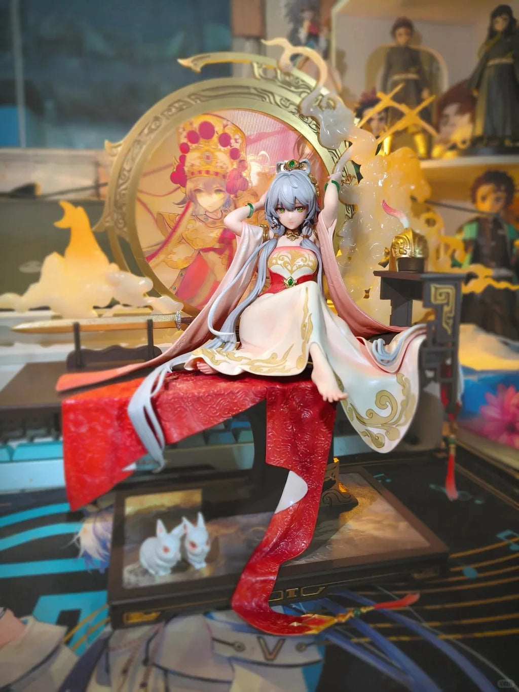 New In Stock Bearpanda Vsinger Virtual Idol  Luo Tianyi 1/6 Action Figure  Mulan Lyrics Ver Model Game Accessories Toy Gift