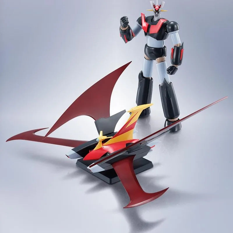 Bandai Genuine THE ROBOT SPIRITS 336 MAZINGER X & JET SCRANDER (GRENDIZER U)Anime Action Figure Collectible Model Toys Gift Kid
