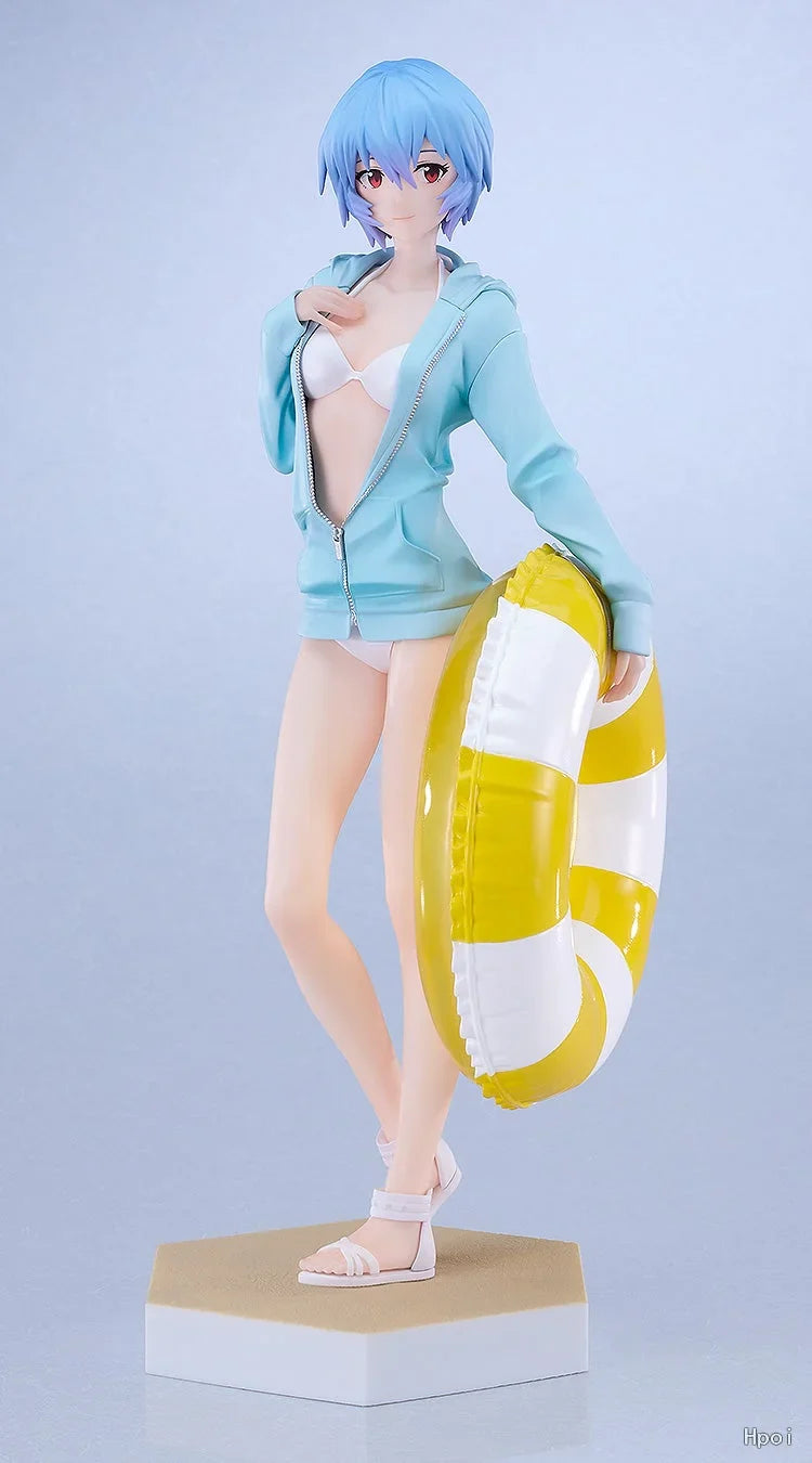 ã€In stockã€‘Original GSC BEACH QUEENS PUP  S -EVA REI AYANAMI Figure Toys Gifts