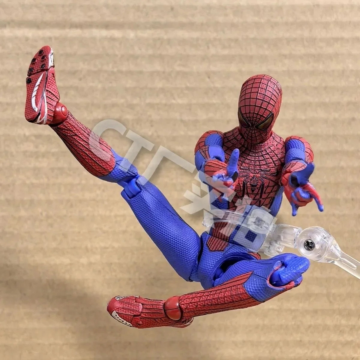 Ct Toys Mafex 001SpidermanPeter Parker Andrew Garfield The Amazing Spider-Man Shf Anime Action Figure Figurine Toys Customized
