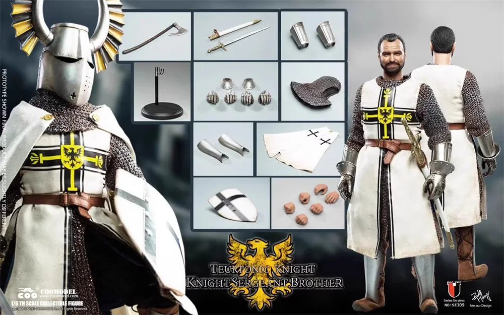 1/6 COOMODEL SE109 Kaiserlicher Ritter Mittleren Alters Standardversion Komplettes Set Bewegliche Actionfigur Geschenk für Fans Sammler