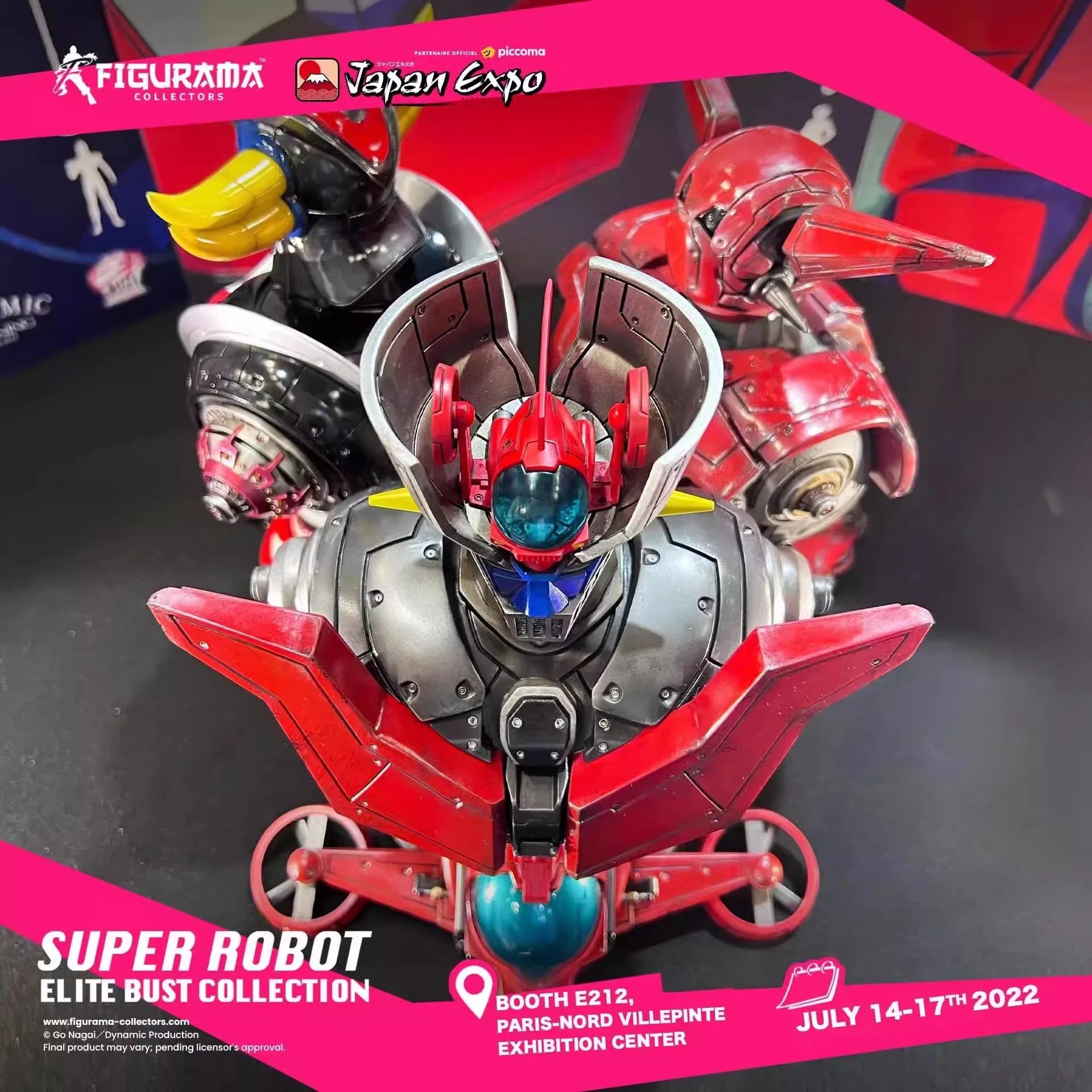Figurama Super Robot Elite Bust Collection  GRENDIZER / MAZINGER Z / GETTER ROBO Polyresin Statue 26cm