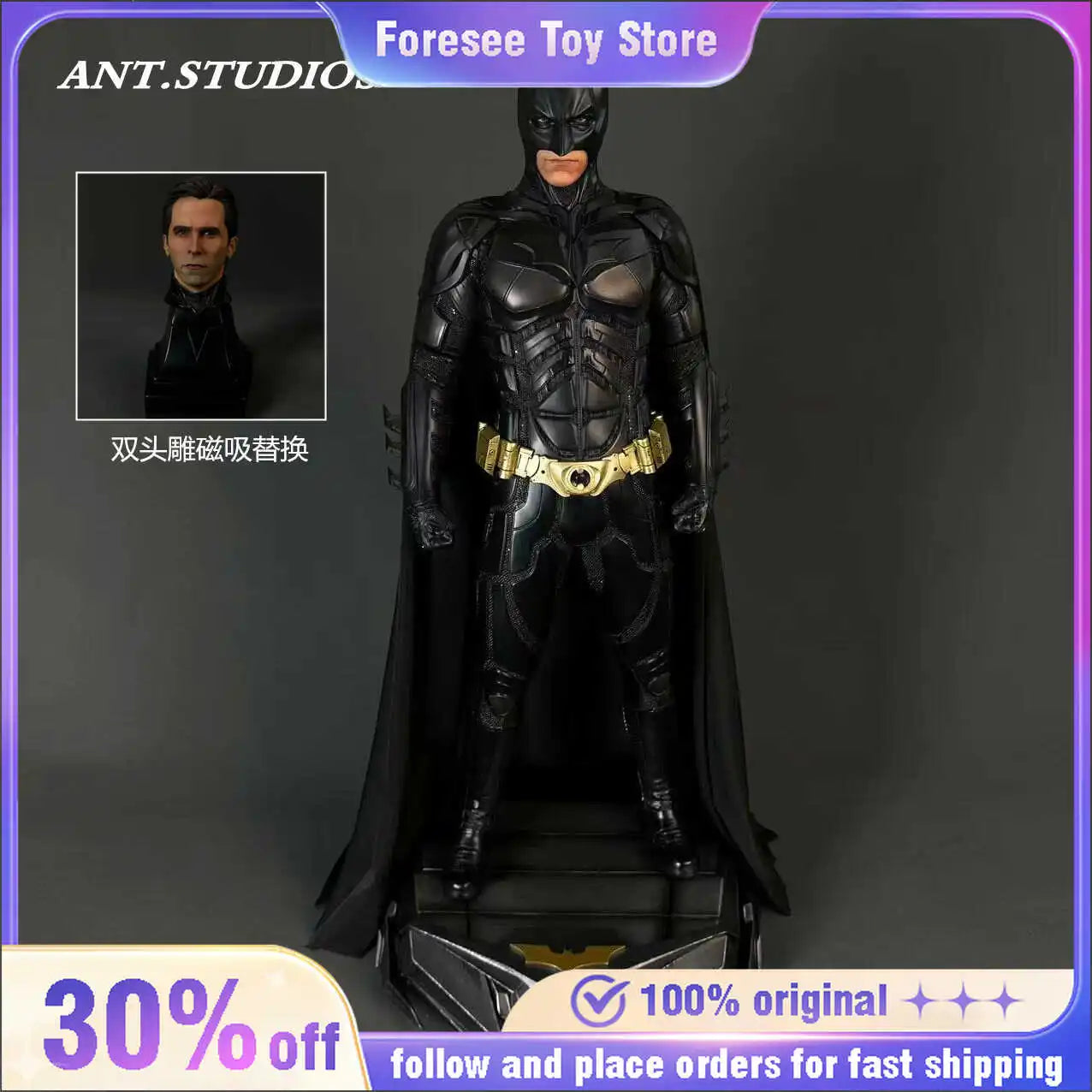 New Avengers Marvel Series Half-Body Bust Statue Model Collectible Toy Birthday Gift Thanos Collectors Item Action Figure