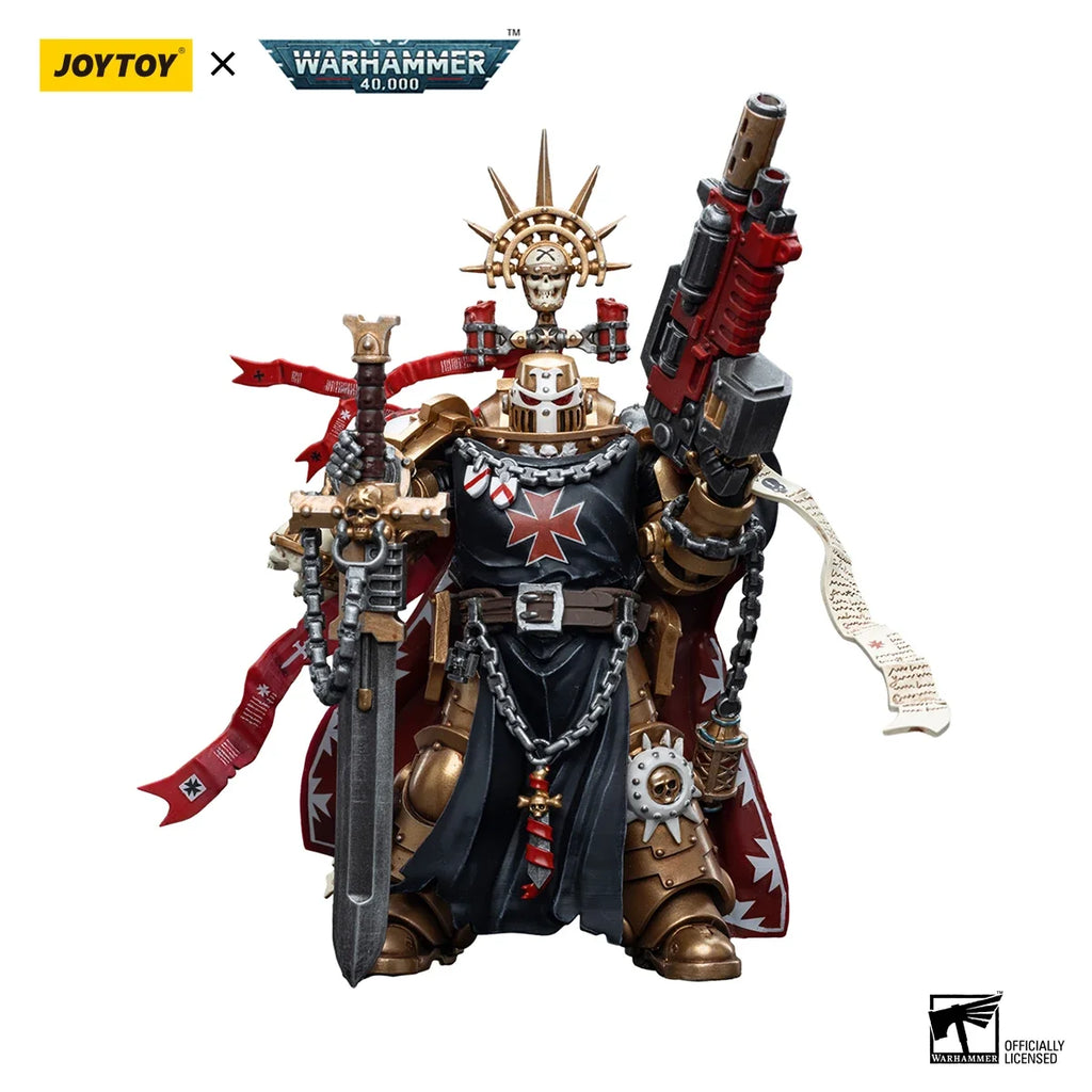 【In Stock】JOYTOY Warhammer 40K Black Templars High Marshal Helbrecht Model Figure Toy Gift Collection 1/18 Action Figure
