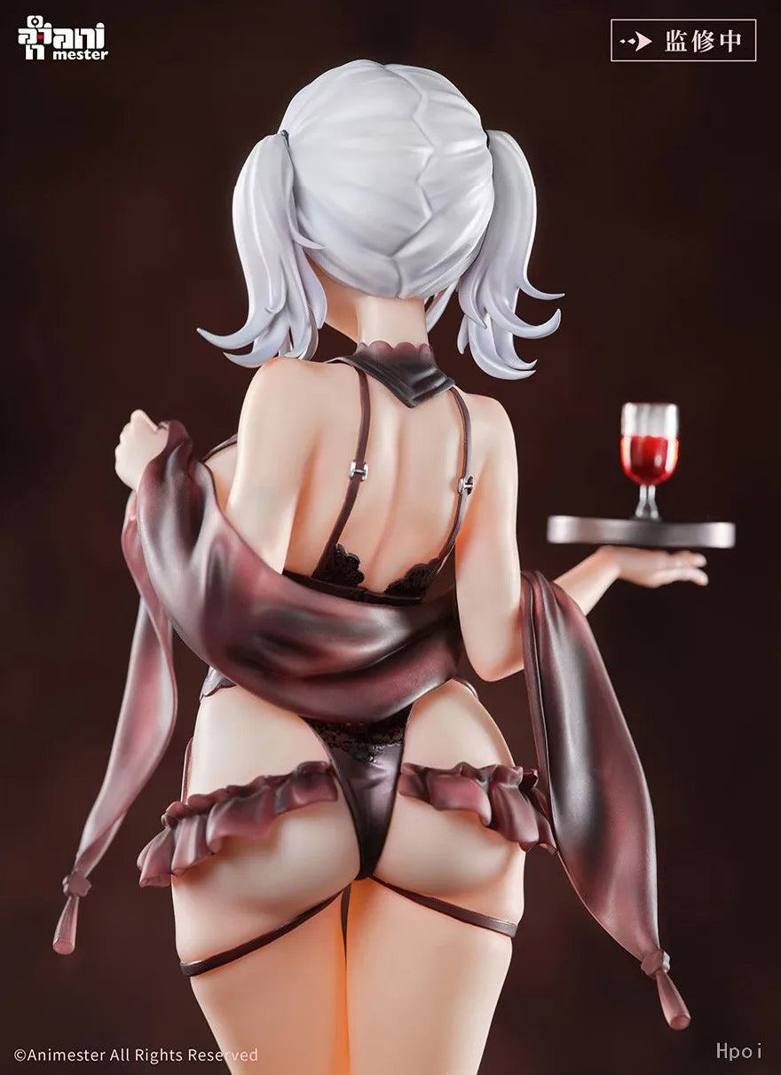 27CM Anime Cynthia Figure Shiny Series Waitress Chasing Eye Ver Standing Model Toy Gift Collection Action Figure PVC
