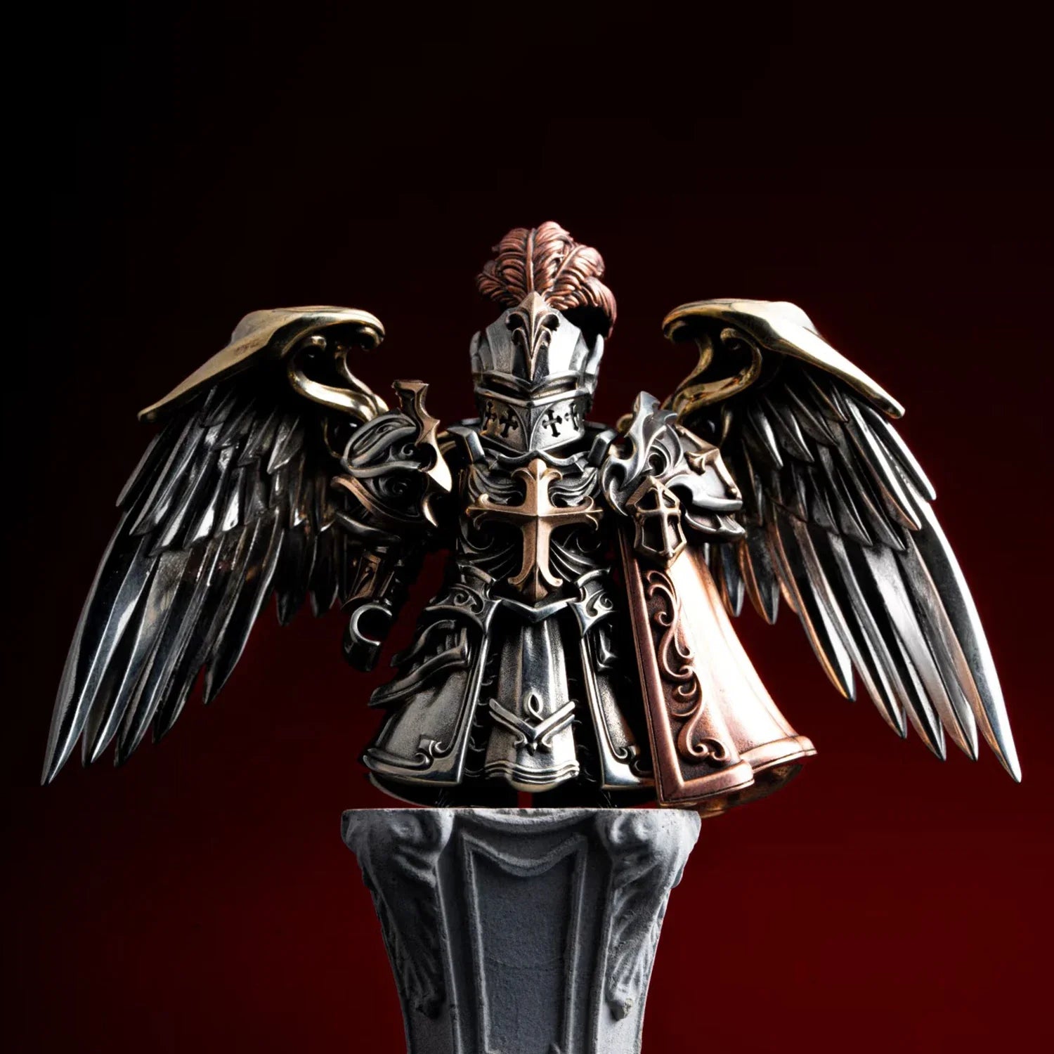 Magnetic Paladin Crusader Action Figure, Metal Model Kit for Adults, Desk Decor Fidget Toys, Halloween Christmas Birthday Gift