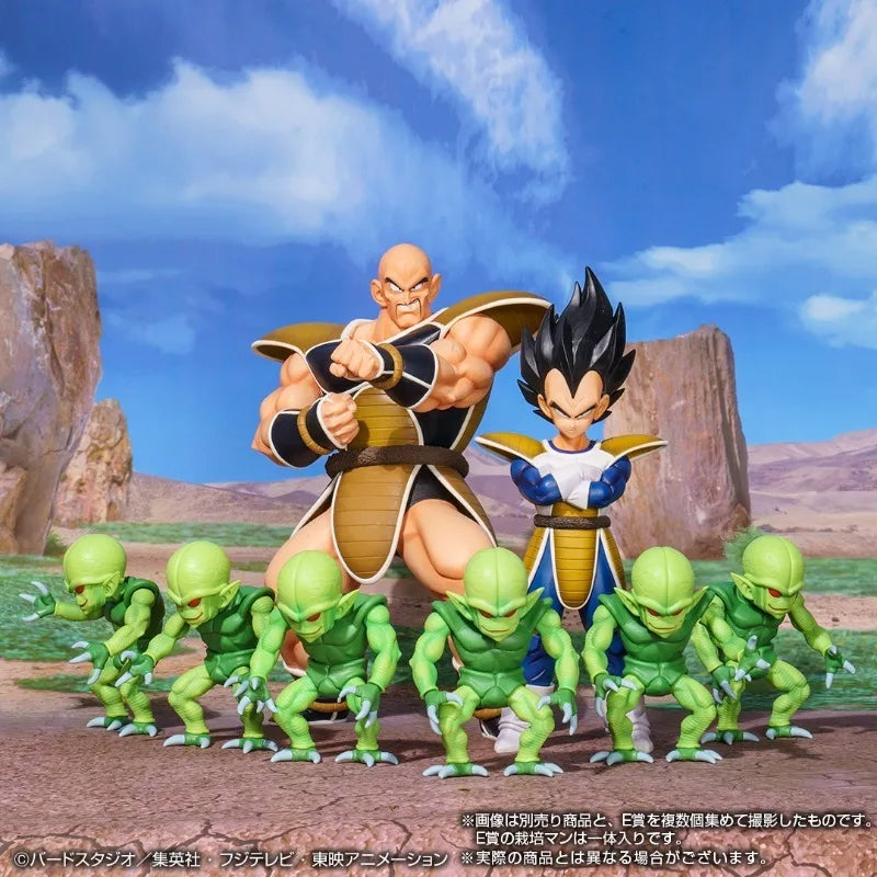 In Stock BANDAI Ichiban Dragon Ball EX Masterlise SP Battle Figure Vegeta Nappa Goku Gohan Saibamen Figure Action Model Toys Gif