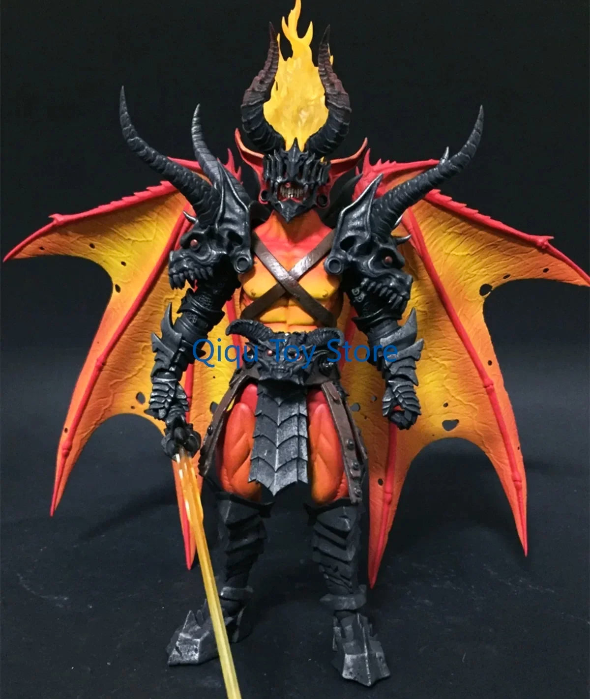 in stock Four Knights Mythical Legion 7-inch movable doll model flame demon wings demon