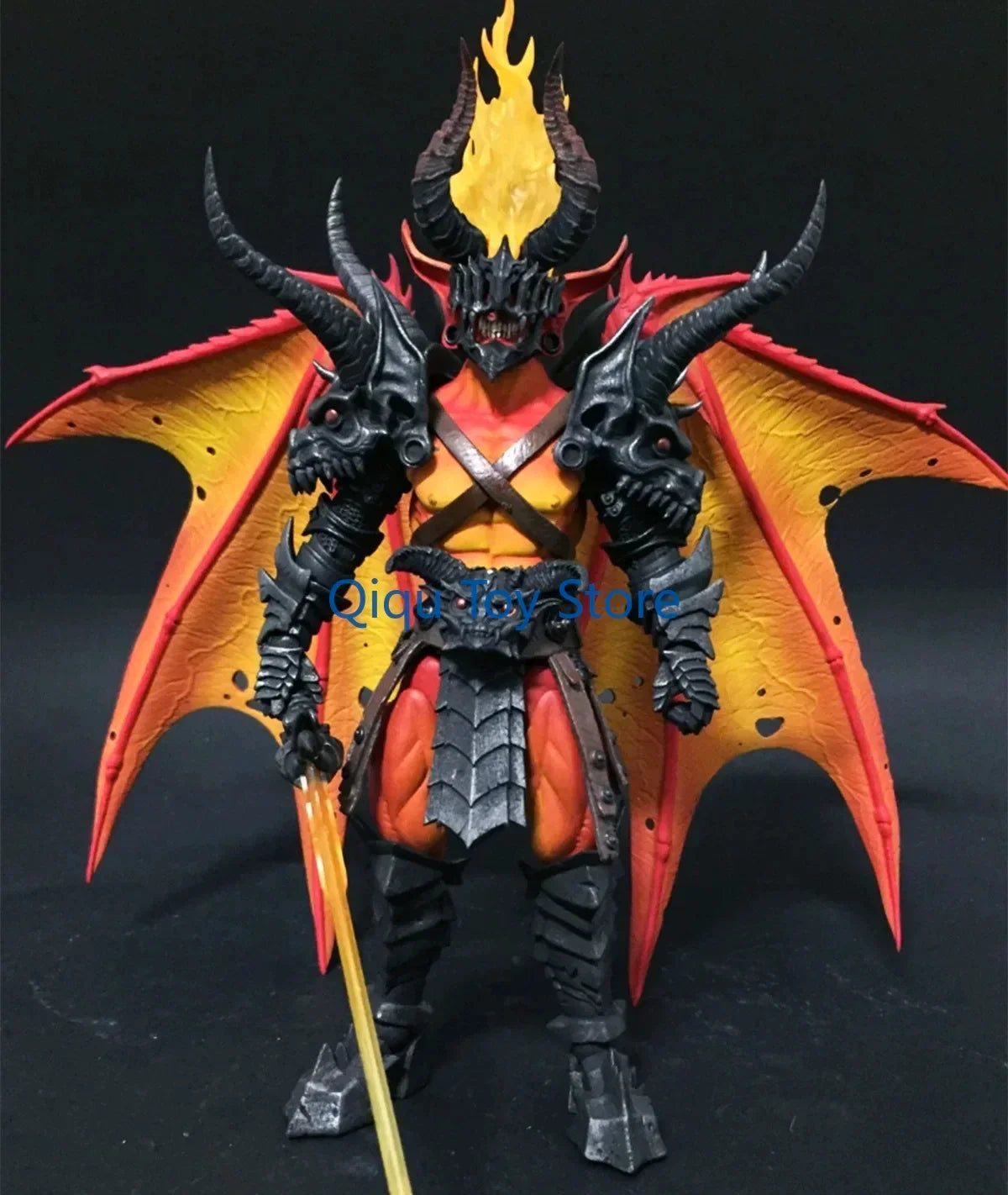 in stock Four Knights Mythical Legion 7-inch movable doll model flame demon wings demon