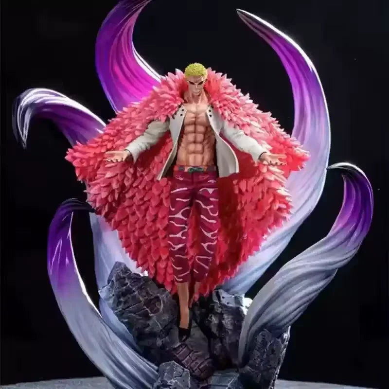 50cm One Piece Anime Figure Oka Shichibukai Donquixote Doflamingo Action Doll Statue Ornaments Collect Pvc Model Doll Gift Toy