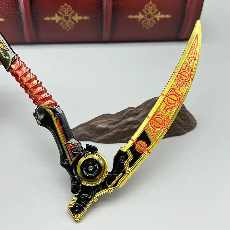 30cm Death Grip Apex legends Game Merchandise Heirloom Revenant Metal Scythe Model Home Ornament Craft Collection Toy Boy