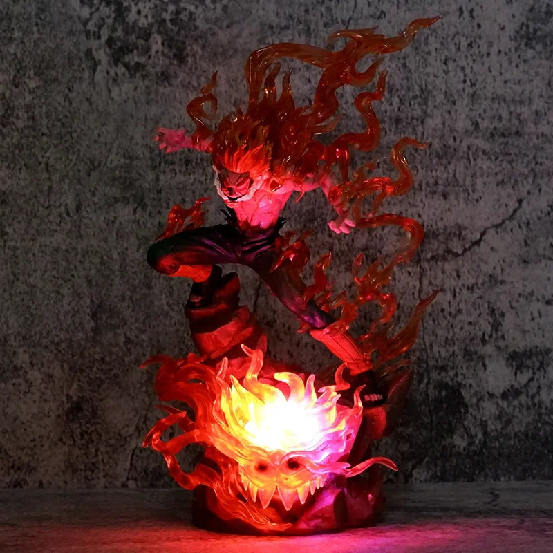 Might Guy 28cm Naruto Anime Figure Immortal Figure Action Figure Sitting Model Doll Pvc Collection Desk Decoration Christmas Toy