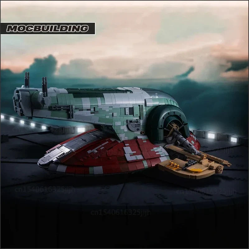 Star Movie MOC Building Blocks UCS Slave 1 Spaceship Model Starfighter DIY Assemble Technology Bricks Collection Toys Xmas Gifts