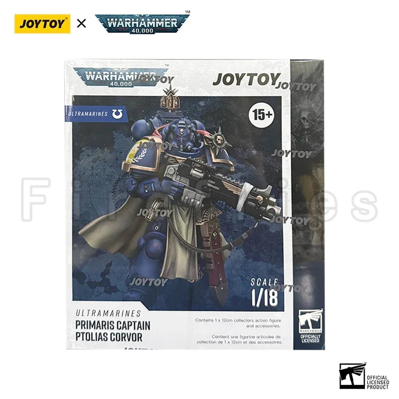 1/18 JOYTOY Action Figure 40K Captain With Master-Crafted Heavy Bolt Rifle Re-issue Version Anime Model Toy