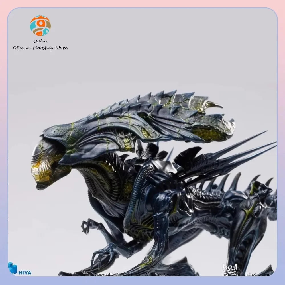 Hiya Movie Action Figure Mini Series 1/18 Alien Vs Predator Battle Damaged Alien Queen Movable Anime Figures Gift Customized
