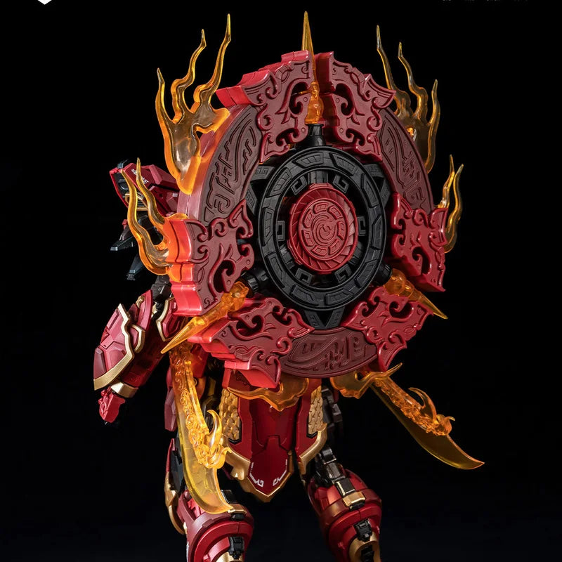 ã€In Stockã€‘Wanqing Model Chinese Zodiac Mecha Blazing Chenlong Posable Assembly Model With Alloy Inner Frame Display Figurine Toy