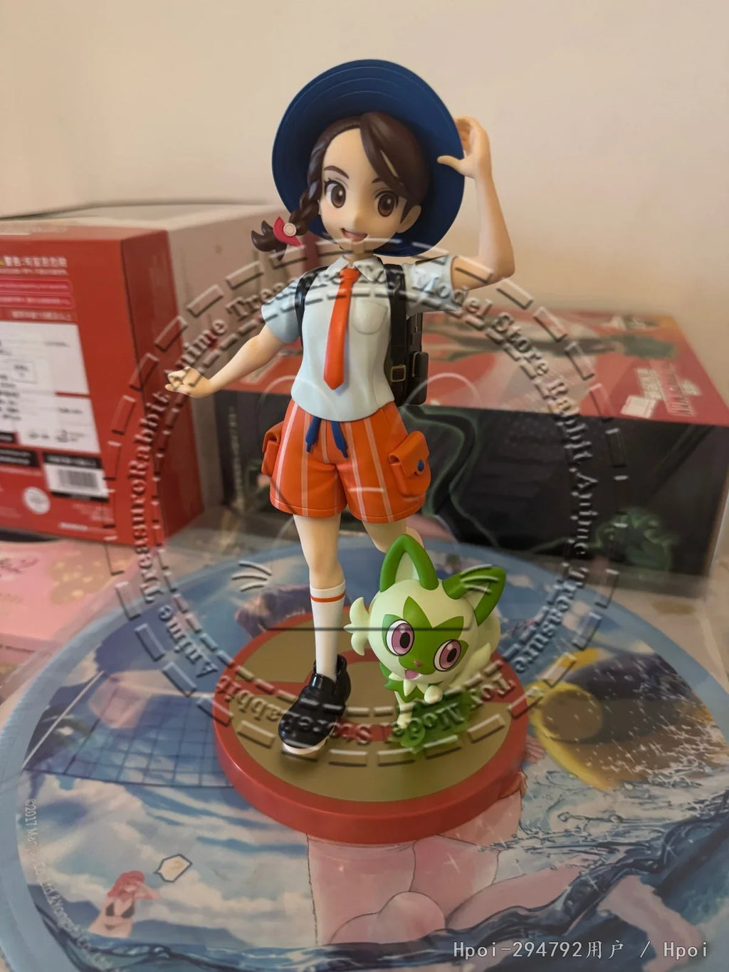 In Stock Original Genuine Kotobukiya ARTFX J Pokemon Violet Aoi with Nyaoha Scale Figure Collectible