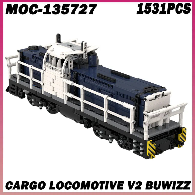 1531PCS MOC-135727  CompatibleCity Steam Train No Motor Building Blocks Bricks Birthday Christmas Girls Toys With