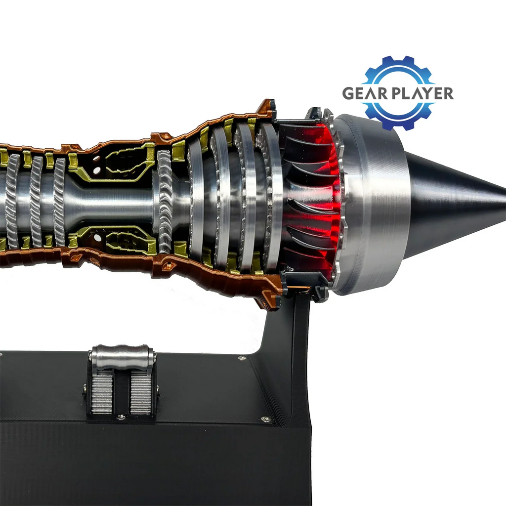 Super Turbofan Engine Model Brushless Motor Function Fan Electric High Performance Power Turbine Cool Boutique Toy Gi