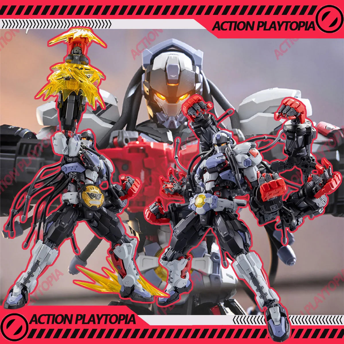 HEMOXIAN Boxer BAKI Action Figure Assembly Model Kit MG Toys Soft Rubber Bionic Muscle Design Mecha Robot Figure Collect Gifts