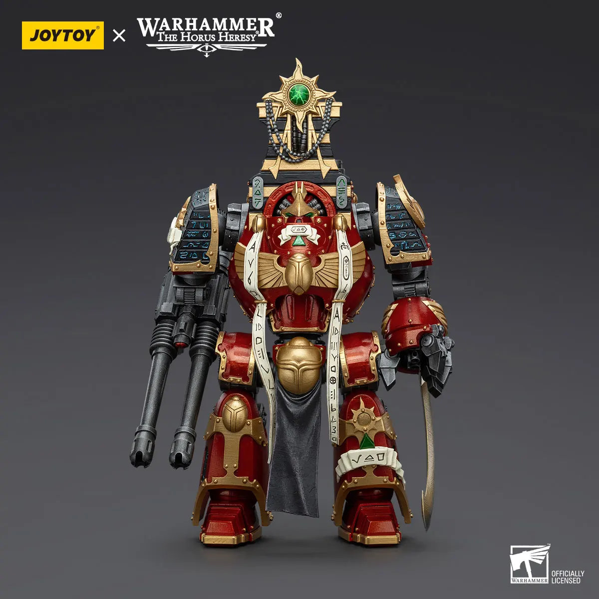 JOYTOY Warhammer "The Horus Heresy" Thousand Sons Contemptor-Osiron Dreadnought With Gravis Force Blade And Gravis Autocannon