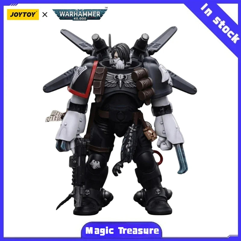 【MT】JOYTOY 1/18 Action Figure Warhammer 40K Raven Guard Chapter Master Kayvaan Shrike Model Toy Collection Series