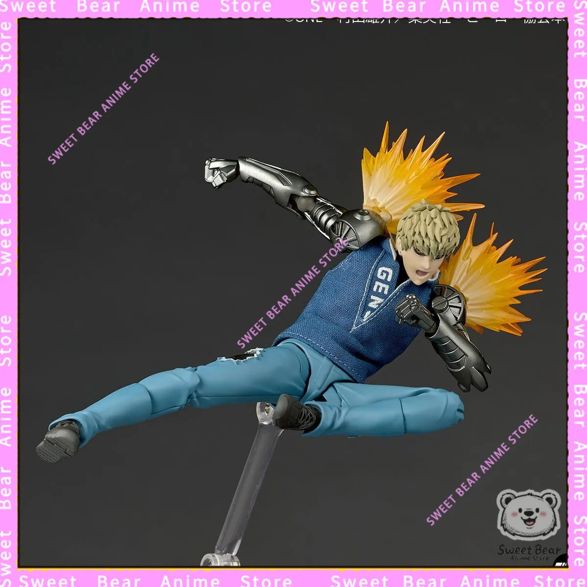 In Stock Kaiyodo Revoltech Amazing Yamaguchi One-Punch Man Genos Action Figure Anime Model Trendy Toys Desktop Doll Collectibles