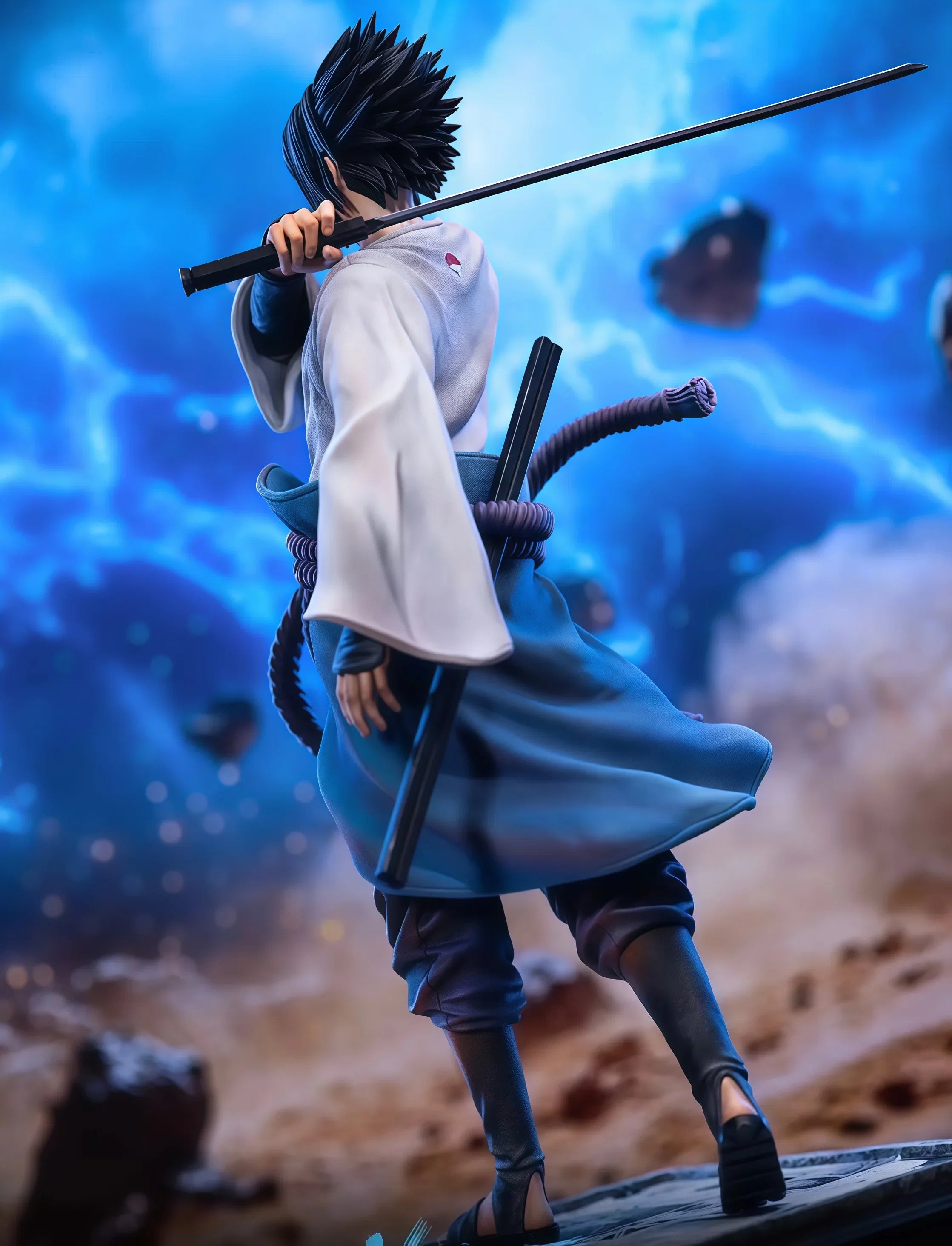 30cm Naruto Anime Figures Sasuke Action Figure Statue Model Doll Collection Toys Gifts