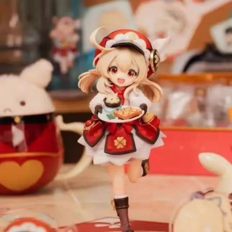 13-17CM Kamisato Ayaka Hu Tao Anime GACHA Q-version Action Figure  Ornament Holiday Gifts Ornament Action Figure Model Toys