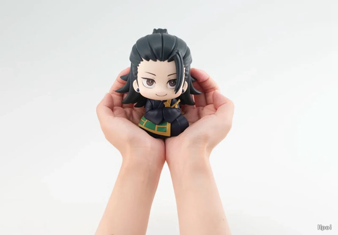 10CM Anime Jujutsu Kaisen Geto Suguru High School Satoru Gojo Look Up Sitting Cute Q Version Model Toy Gift Action Figure