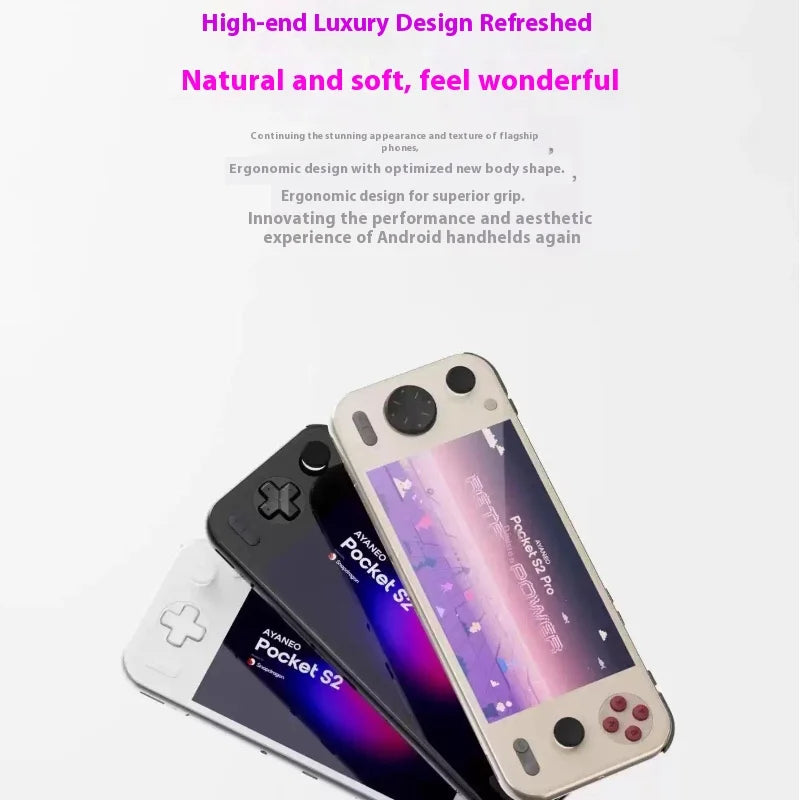 AYANEO Pocket S2 Android Gaming Console G3 Gen3 6.3" 2K IPS Screen with TMR Joysticks Hall Triggers RGB Mini Handheld Gamer