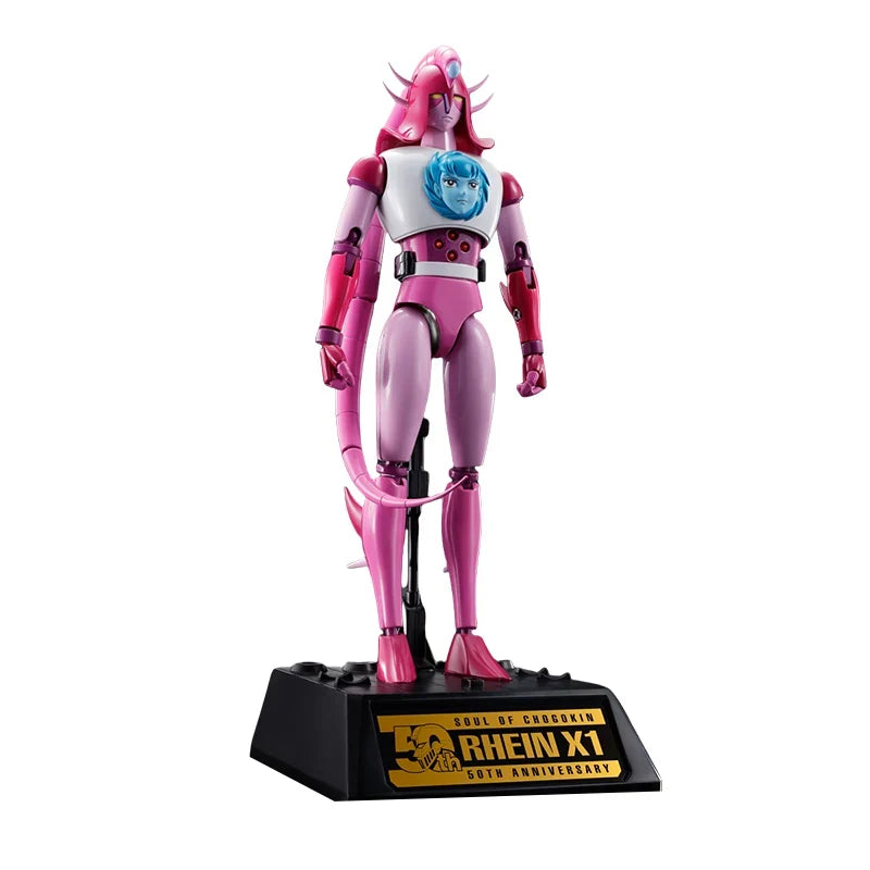 Bandai Genuine GX-108 RHEIN X1 GX-11R DIANAN A 50TH SOUL OF CHOGOKIN Anime Action Figure Collectible Model Toys Gift Children