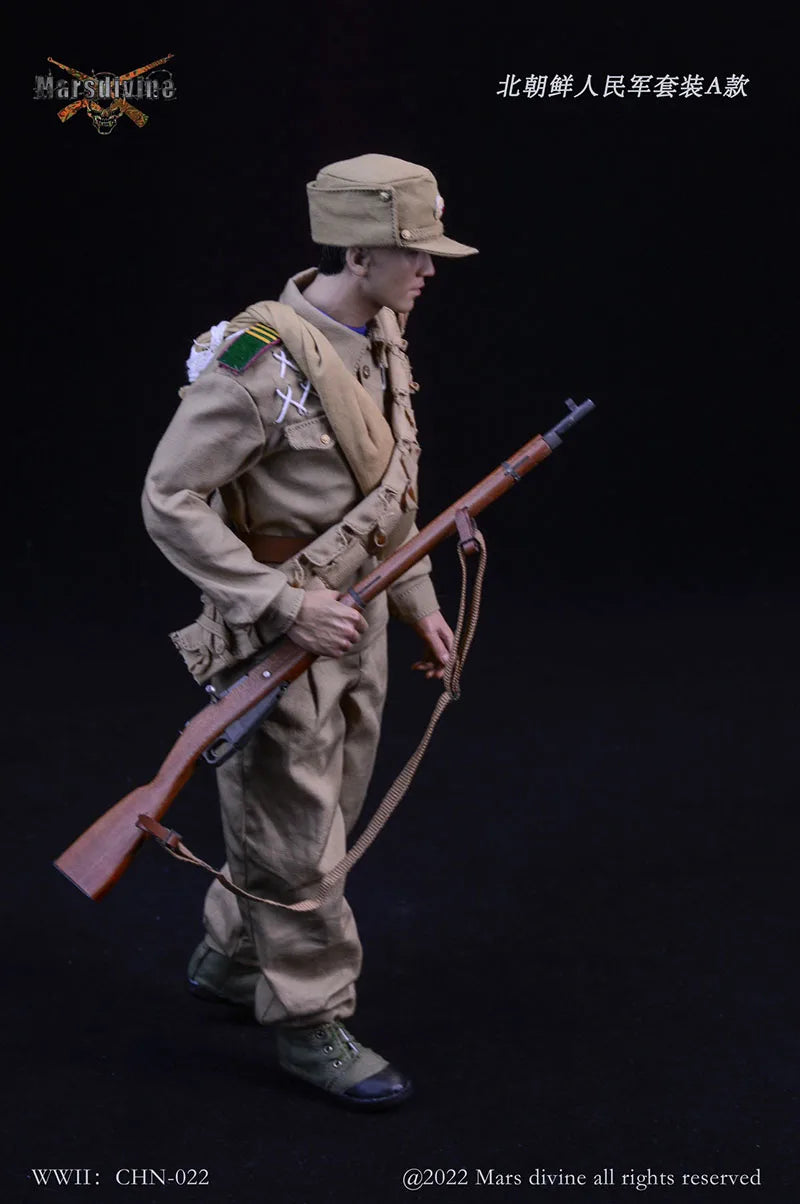 Marsdivine CHN-022 1/6 North Korean People'S Army Combat Uniform Clothes Suit For 12Inch Men Soldier Action Figure Body Toys