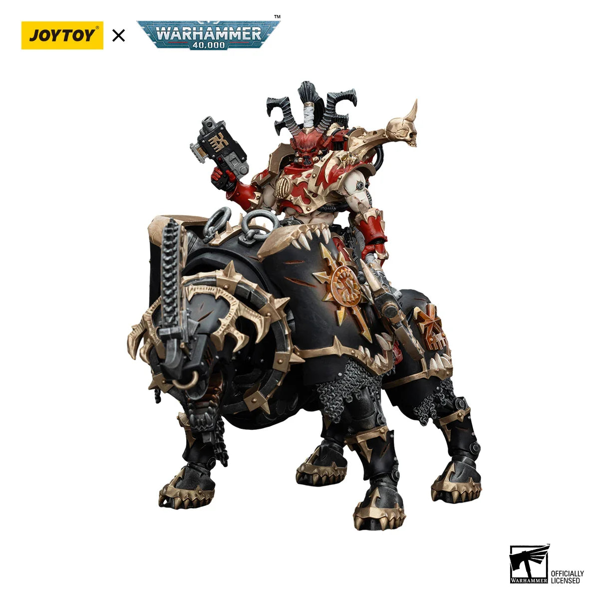 JOYTOY Warhammer 40K 1/18 Actionfigur World Eaters Lord Invocatus Anime-Figuren Spielzeugmodell