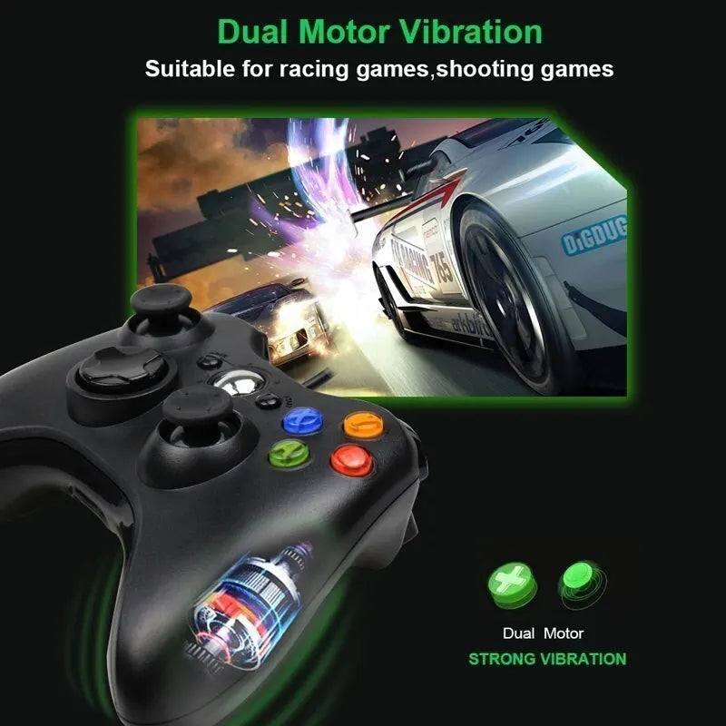 USB Wired Game Controller For Xbox 360 Dual-Vibration TurboConsole Joypad Win 7/8/10 PC Joystick Controle Mando Gamepad