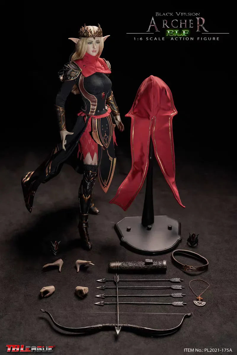 【MT】Original TBLeague PL2021-175A Elfenbogenschützin-Schwarz Actionfigur im Maßstab 1:6