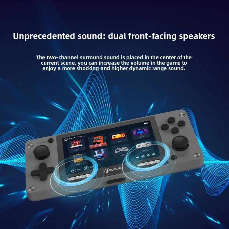 Retro Determiner portable mini video game console, classic game later, 4.0" HD IPS display, over 5000 games, 12 emulators, A390,