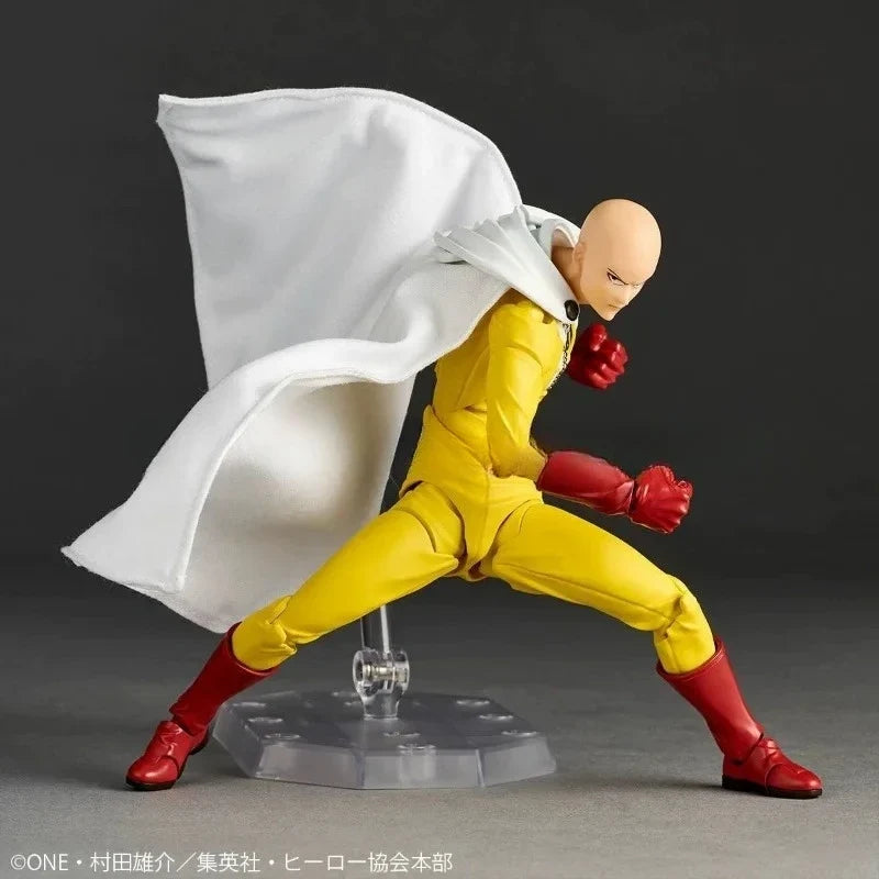 Original Kaiyodo Revoltech Amazing Yamaguchi One Punch Man Genos Anime Action Collection Figures Model Toys Saitama
