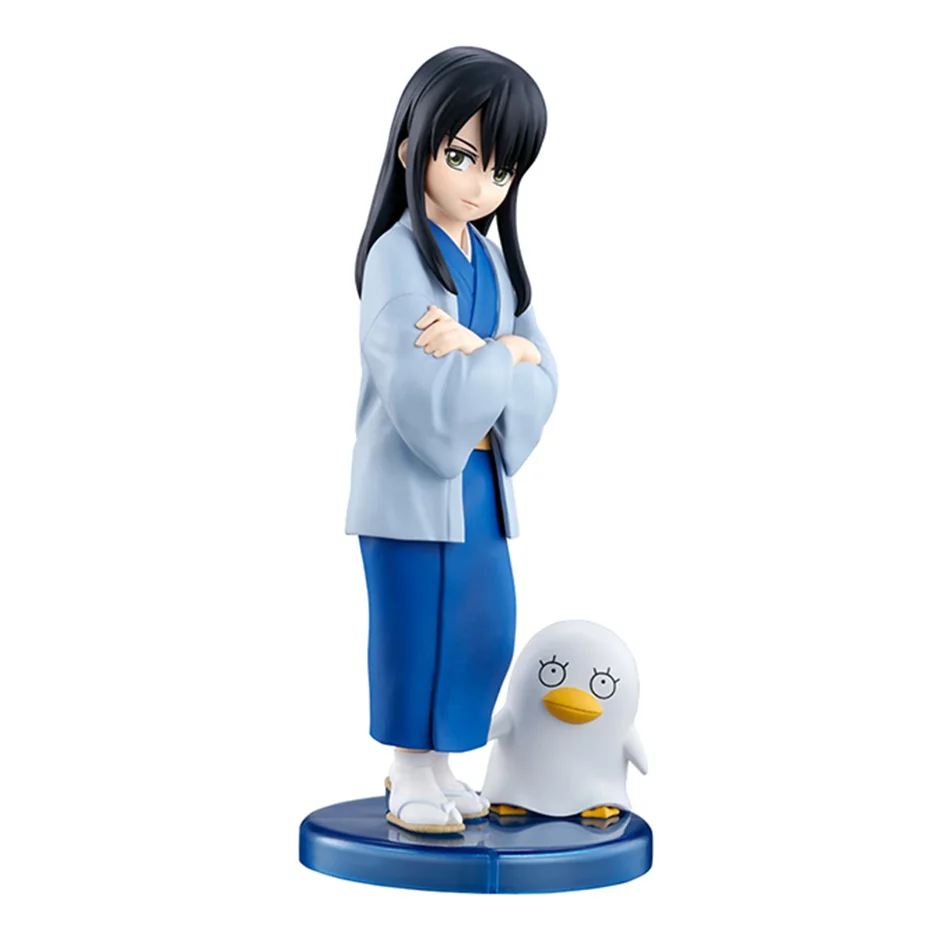Original 14CM Anime Gintama Figure Sakata Gintoki Katsura Kotarou Stand Anime Model Toys Gifts Collection Decoration Ornaments