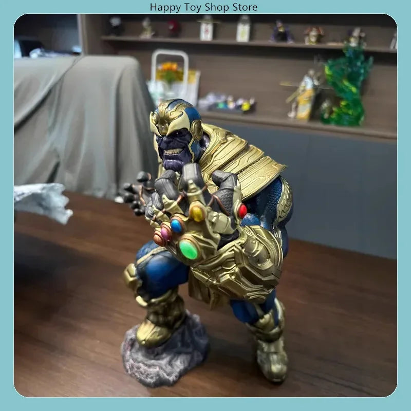 Marvel Avengers Thanos Infinity Gauntlet 36cm PVC Actionfigur Statue Schreibtischdekoration Geschenk Kollektion