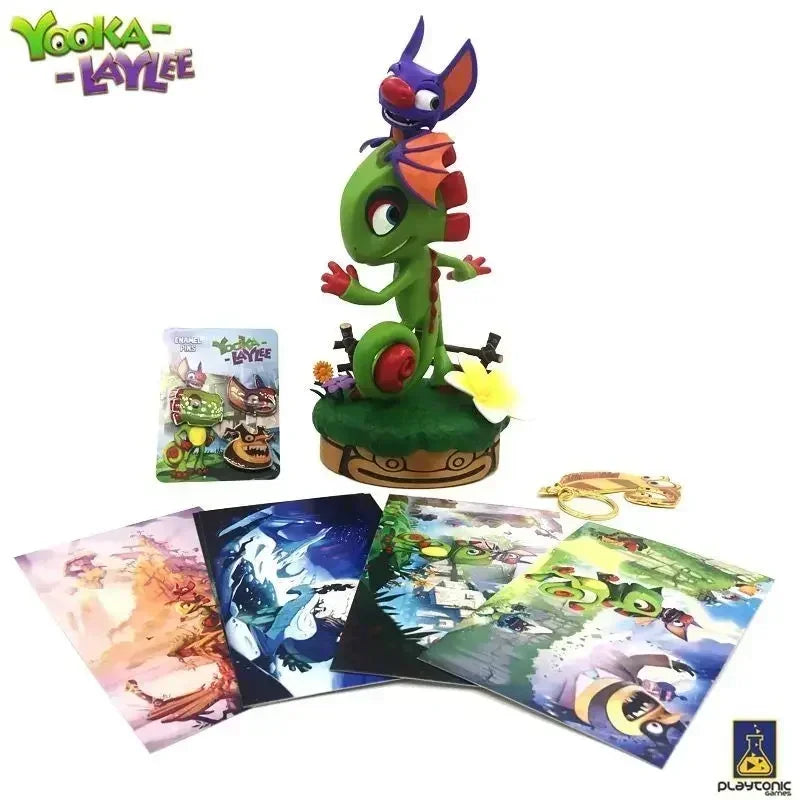 Genuine 30cm High Cute Yooka Laylee Hand Made Toys Resin Decorations Holiday Gifts