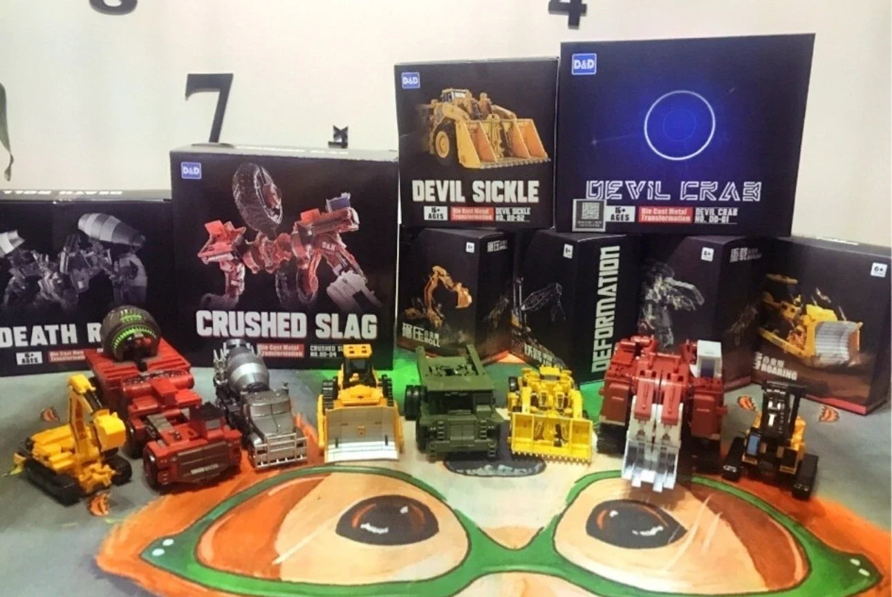 48cm Aoyi 8 in 1 Devastator Anime Transformation Toys High Quality Model KO GT GT TRUCK Robot Crane Cad Children Gift Gift Gift