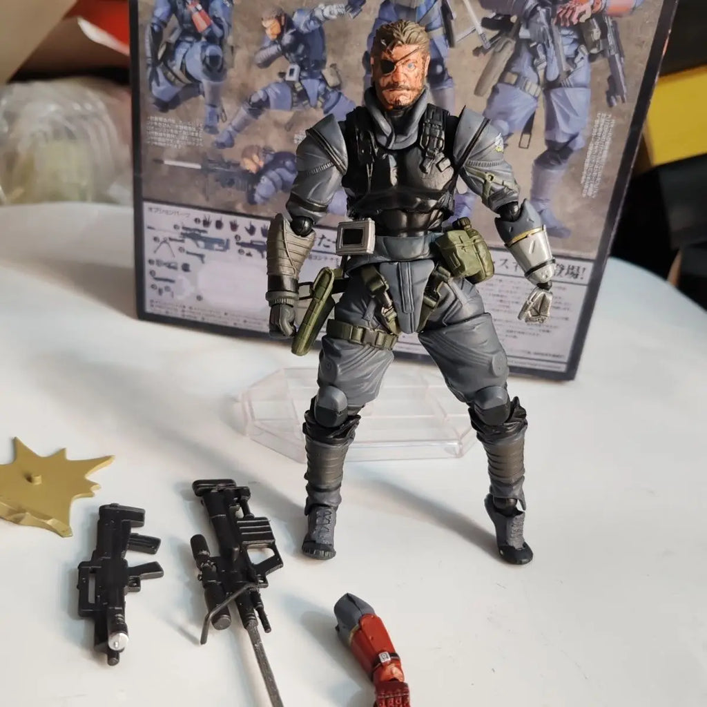 Venom Snake Figure Metal Gear Solid Action Figure Vulcanlog 004 Punished Snake Figurine Pvc Model Statue Collectible Toy Gifts