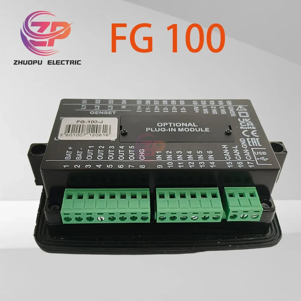 Original FG 100 Generator Set Controller, Optional Plug-in FG-100-J, Core of Operation Control and Monitoring