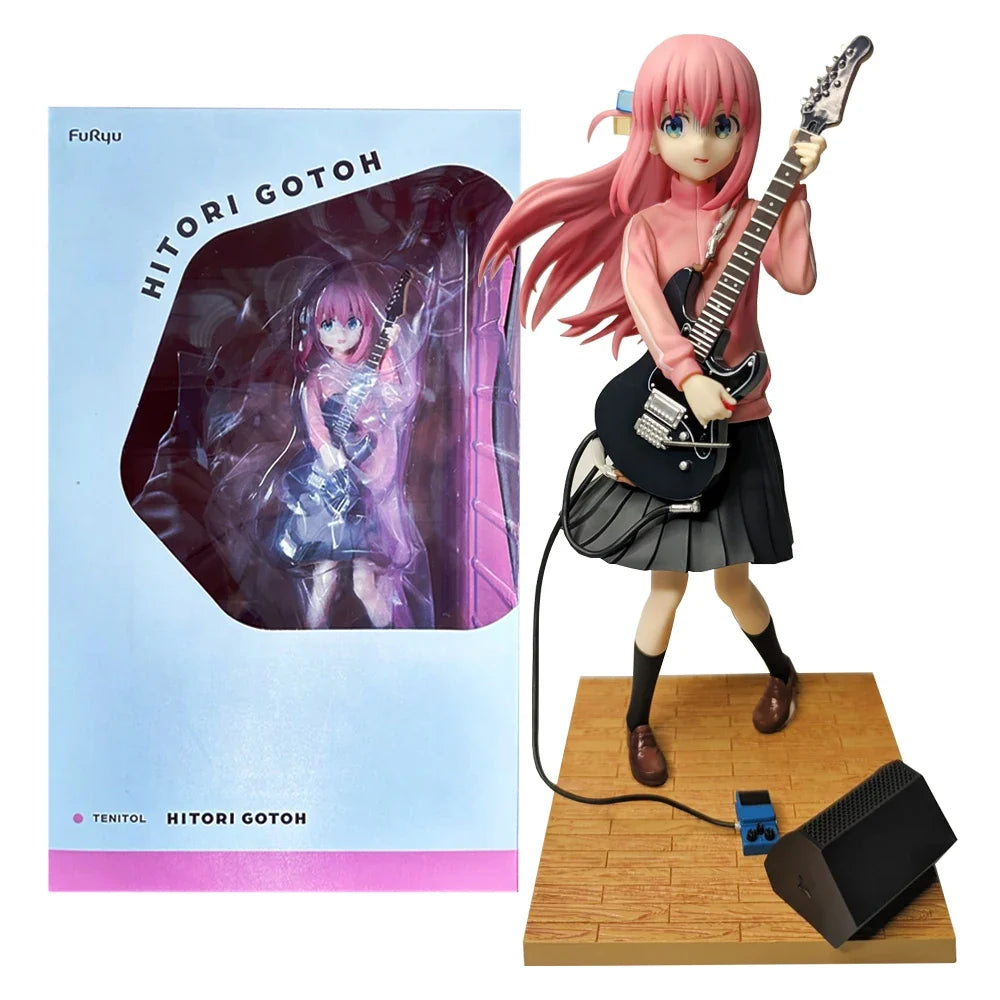 15CM Anime Bocchi the Rock! Gotou Hitori Figure Guitar Performance Scene Model Toy Gift Collection Ornament Action Figure PVC